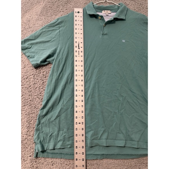 PETER MILLAR CROWN FINISH SHORT SLEEVE POLO SHIRT GREEN MENS LARGE - Picture 4 of 6